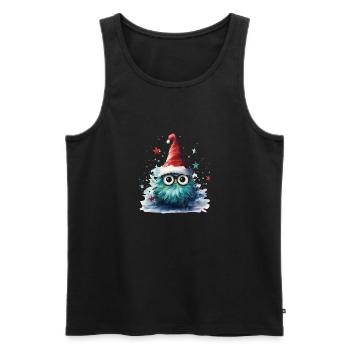 Merry Christmas - Männer Premium Bio Tank Top - Schwarz - Vorne - Michal (187cm)