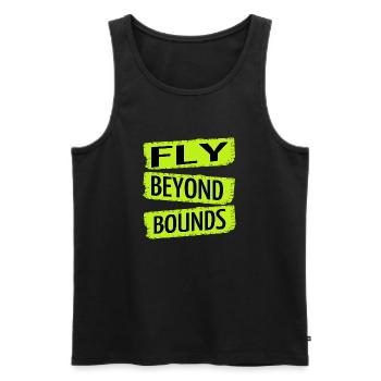 funny quote present bday creative thinking - Männer Premium Bio Tank Top - Schwarz - Vorne - AI Model Male 178 light (178cm)