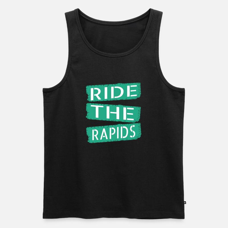 statement bday exhilarating activities - Männer Premium Bio Tank Top - Schwarz