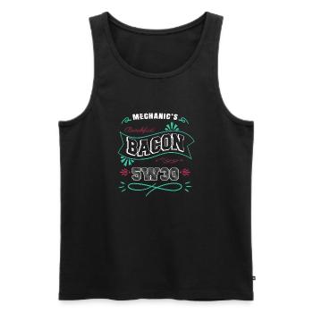 baseballhoodie present baseballsweatshirt - Männer Premium Bio Tank Top - Schwarz - Vorne - AI Model Male 178 light (178cm)