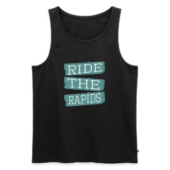 Exhilarating Activities Birthday Gift Idea Humor - Men's Premium Organic Tank Top - black - Front - AI Model Male 178 light (178cm)