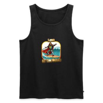Lord Of The Board - Männer Premium Bio Tank Top - Schwarz - Vorne - AI Model Male 178 light (178cm)