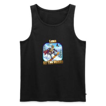Lord of the Board - Männer Premium Bio Tank Top - Schwarz - Vorne - AI Model Male 178 light (178cm)