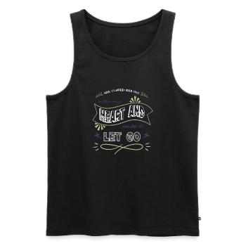 jokes humor black gift cute geek cartoon cat quote - Männer Premium Bio Tank Top - Schwarz - Vorne - Michal (187cm)