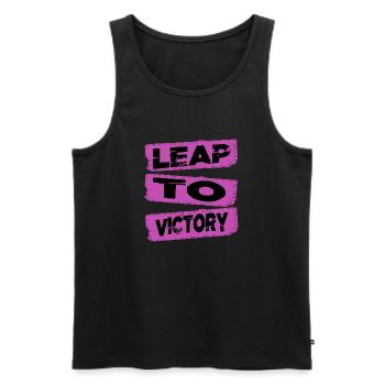Spine-tingling exhilaration heart-pounding moments - Men's Premium Organic Tank Top - black - Front - AI Model Male 178 light (178cm)