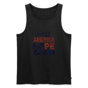 Make America Hope Again - Männer Premium Bio Tank Top - Schwarz - Vorne - AI Model Male 178 light (178cm)