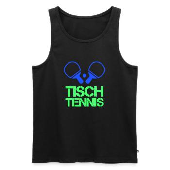 Ping-pong - Débardeur bio Premium Homme - noir - Devant - Michal (187cm)