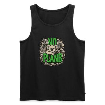 no plan B for koala - Débardeur bio Premium Homme - noir - Devant - Michal (187cm)