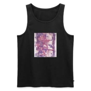 chilled - Männer Premium Bio Tank Top - Schwarz - Vorne - Michal (187cm)