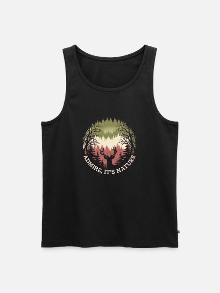 it's nature - Men's Premium Organic Tank Top - black