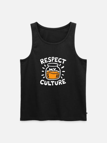 Fermentierte Teekultur feiern - Männer Premium Bio Tank Top - Schwarz