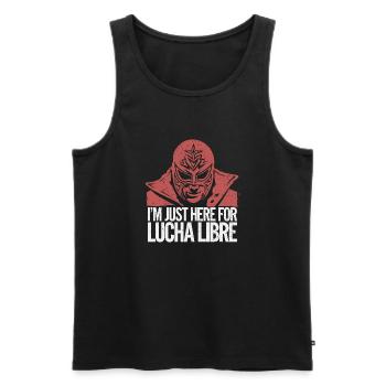 Pour les vrais fans de lutte - Débardeur bio Premium Homme - noir - Devant - Michal (187cm)