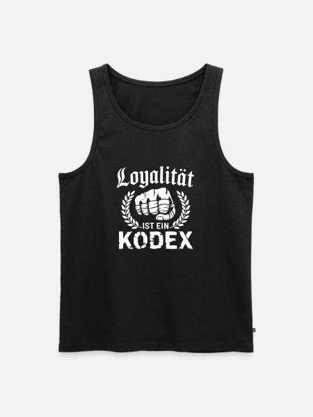 Loyalität ist ein Kodex - Men's Premium Organic Tank Top - black