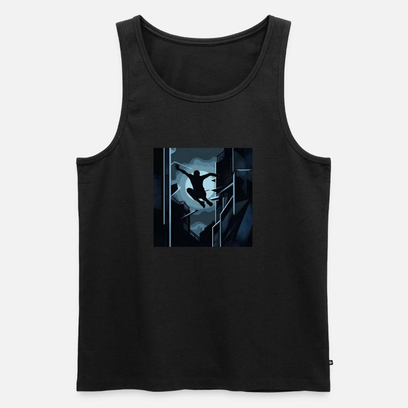 Vektor-Becher - Männer Premium Bio Tank Top - Schwarz