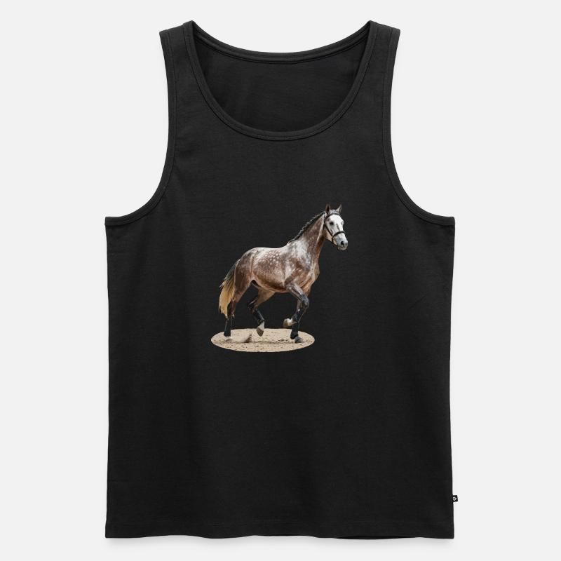 Selle Français 2 - Männer Premium Bio Tank Top - Schwarz