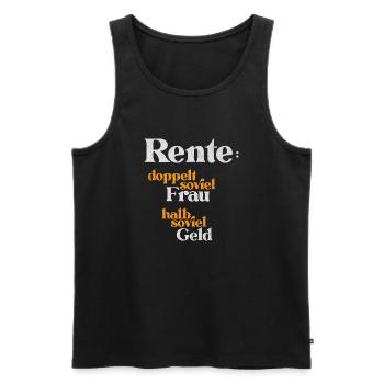 Renteneintritt Rentner Lustig - Männer Premium Bio Tank Top - Schwarz - Vorne - Michal (187cm)
