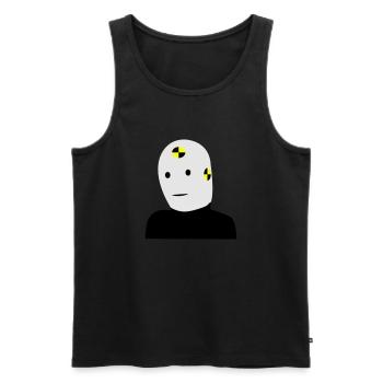 Dummy - Männer Premium Bio Tank Top - Schwarz - Vorne - AI Model Male 178 light (178cm)