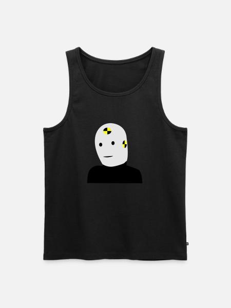 Dummy - Männer Premium Bio Tank Top - Schwarz