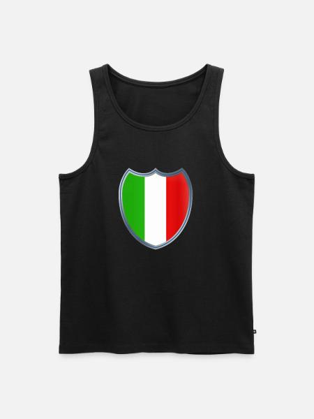 Italie (Italien_Wappen) - Débardeur bio Premium Homme - noir