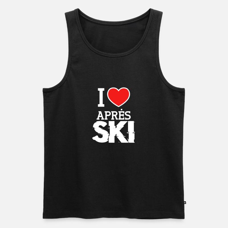Apres Ski - Männer Premium Bio Tank Top - Schwarz