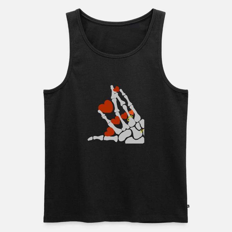 EWIGE LIEBE - Männer Premium Bio Tank Top - Schwarz