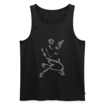 Taichi - Männer Premium Bio Tank Top - Schwarz - Vorne - AI Model Male 178 light (178cm)