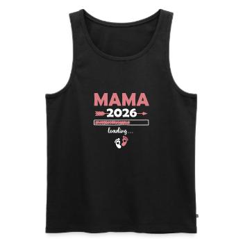 Mama 2026 Loading - Männer Premium Bio Tank Top - Schwarz - Vorne - AI Model Male 178 light (178cm)