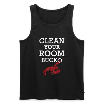 Jordan Peterson T-Shirt - Nettoyez votre chambre - Débardeur bio Premium Homme - noir - Devant - AI Model Male 178 light (178cm)
