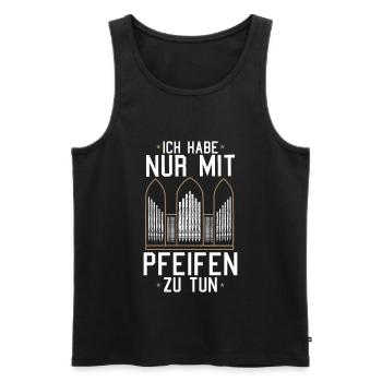 Orgelspieler Orgel Pfeifenorgel Organist - Männer Premium Bio Tank Top - Schwarz - Vorne - Michal (187cm)