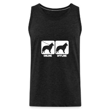 Belgian Tervuren - Männer Premium Bio Tank Top - Anthrazit - Vorne - Alexander (188cm)