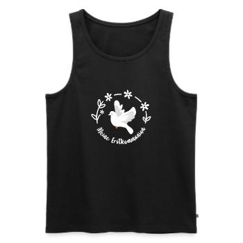 Meine Erstkommunion Glauben Kirche Taube Kommunion - Männer Premium Bio Tank Top - Schwarz - Vorne - AI Model Male 178 light (178cm)