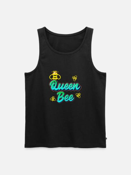 Queen Bee2 - Men's Premium Organic Tank Top - black