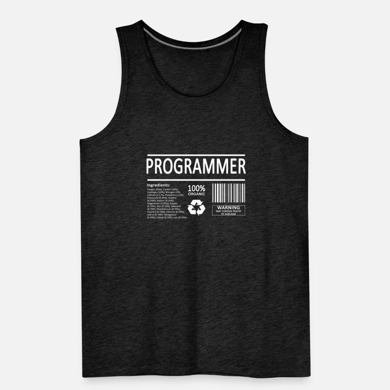 Programmierer Coder Entwickler Nerd Geek Geschenk Männer Premium Bio Tank Top