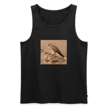 Eagle in desert - Men's Premium Organic Tank Top - black - Front - AI Model Male 178 light (178cm)