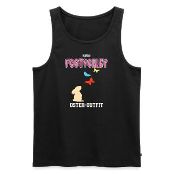 Footvolley Ostern Footvolleyspielerin Oster Outfit - Männer Premium Bio Tank Top - Schwarz - Vorne - Michal (187cm)