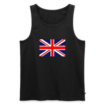 Großbritannien britisch Flagge Fahne - Männer Premium Bio Tank Top - Schwarz - Vorne - Michal (187cm)
