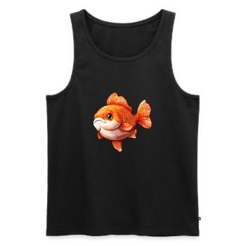 Goldfisch High Quality Goldfish - Männer Premium Bio Tank Top - Schwarz - Vorne - AI Model Male 178 light (178cm)