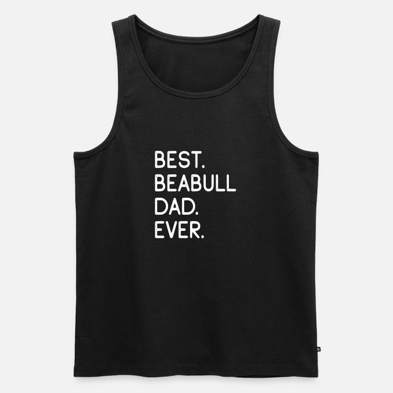 Beabull Dad - Männer Premium Bio Tank Top - Schwarz
