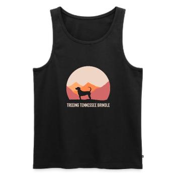 Treeing Tennessee Brindle - Männer Premium Bio Tank Top - Schwarz - Vorne - AI Model Male 178 light (178cm)