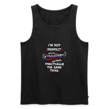 I am Croatian - Männer Premium Bio Tank Top - Schwarz - Vorne - AI Model Male 178 light (178cm)