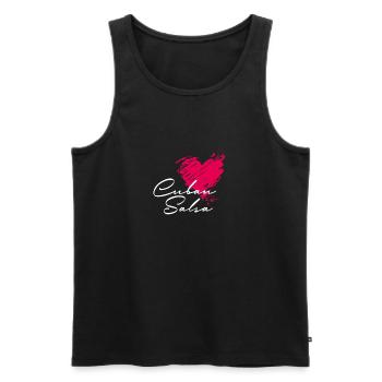 Cuban Salsa Salsa Dance - Männer Premium Bio Tank Top - Schwarz - Vorne - Michal (187cm)