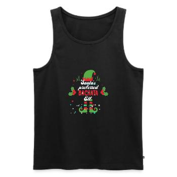Christmas gift for Bachata dancers Bachata Dance - Men's Premium Organic Tank Top - black - Front - AI Model Male 178 light (178cm)