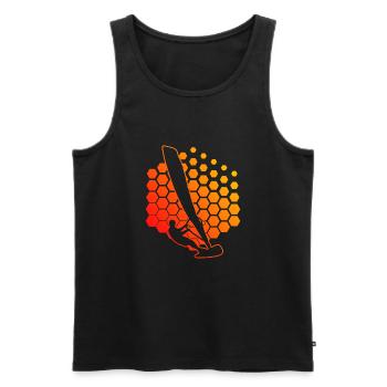Surfer Windsurfing Windsurf Men Women Surfing - Men's Premium Organic Tank Top - black - Front - AI Model Male 178 light (178cm)