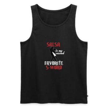 Salsa Dance Salsa Tanz - Männer Premium Bio Tank Top - Schwarz - Vorne - AI Model Male 178 light (178cm)