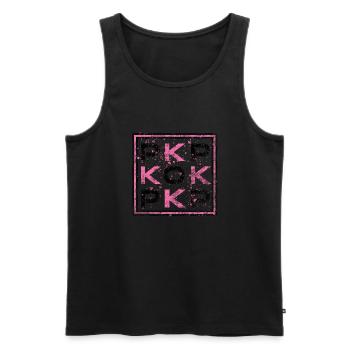 K-POP - Korea Pop - Männer Premium Bio Tank Top - Schwarz - Vorne - AI Model Male 178 light (178cm)