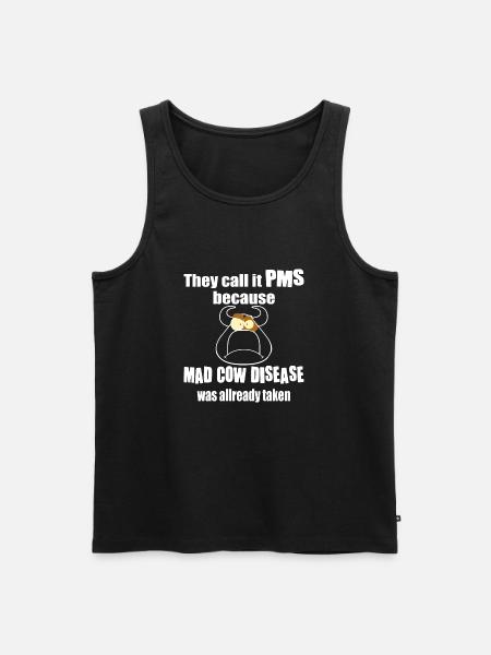Sie nennen es pms - Männer Premium Bio Tank Top - Schwarz