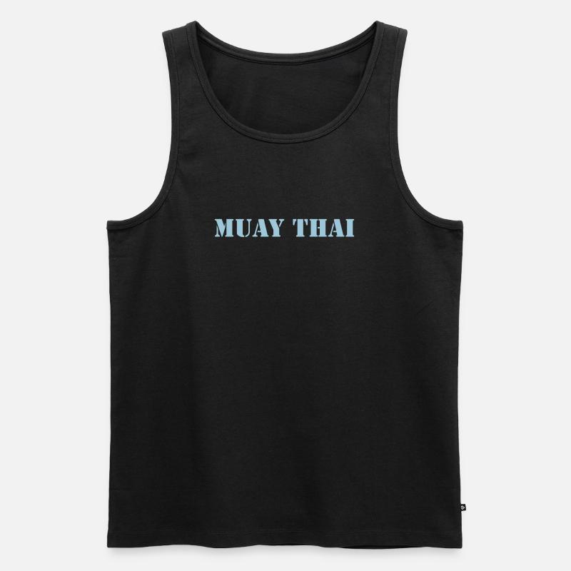MUAY THAI - Männer Premium Bio Tank Top - Schwarz
