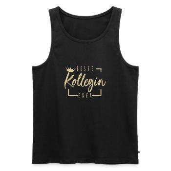 Beste Kollegin Ever - Männer Premium Bio Tank Top - Schwarz - Vorne - AI Model Male 178 light (178cm)