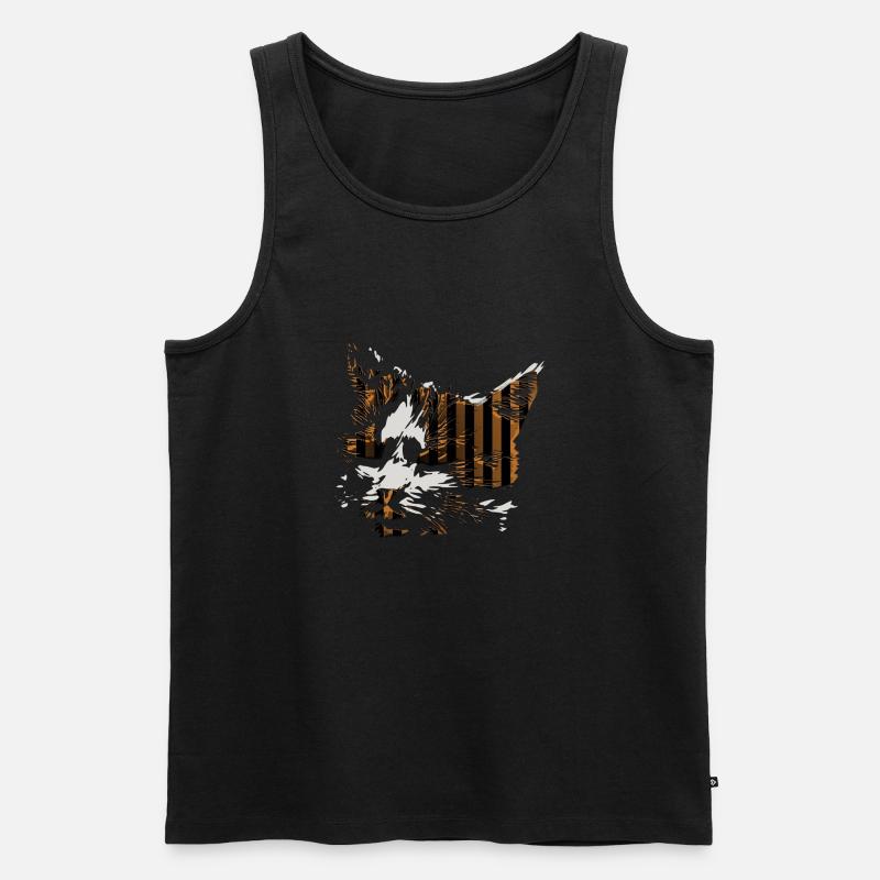 Brown Cat - Männer Premium Bio Tank Top - undefined