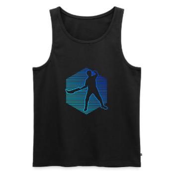 Basque Pelota Pelota vasca Women Jai Alai Pelota - Men's Premium Organic Tank Top - black - Front - Michal (187cm)